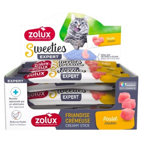 Zolux Sweeties Kremowy przysmak dla kota - kurczak 14g - 2