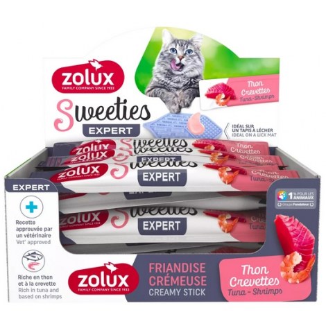 Zolux Sweeties Kremowy przysmak dla kota - tuńczyk i krewetka 14g - 2