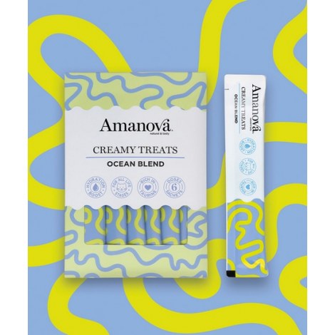 Amanova Cat Creamy Treats Ocean Blend Tuna & Salmon - tuńczyk i łosoś 6x15g - 3
