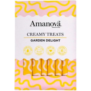 Amanova Cat Creamy Treats Garden Delight Chicken & Vegetables - kurczak i warzywa 6x15g