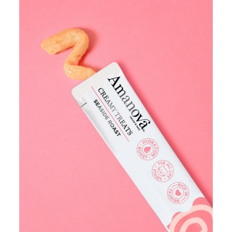 Amanova Cat Creamy Treats Seaside Roast Tuna & Chicken liver - tuńczyk i wątróbka 6x15g - 2