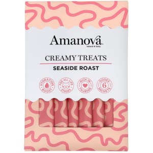 Amanova Cat Creamy Treats Seaside Roast Tuna & Chicken liver - tuńczyk i wątróbka 6x15g