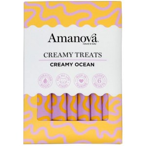Amanova Cat Creamy Treats  Creamy Ocean Tuna & Goat milk - tuńczyk i mleko kozy 6x15g