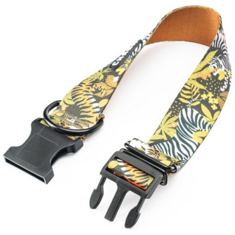 CHABA Obroża regulowana Bull Story IV M/L Jungle - 2