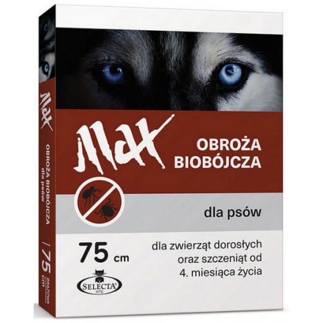 Selecta HTC Obroża Max biobójcza dla psa przeciw pchłom i kleszczom 75cm brązowa [SE-0902] - 2