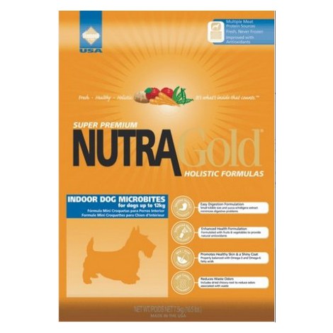 Nutra Gold Holistic Indoor Adult Dog Microbites 7,5kg - 2