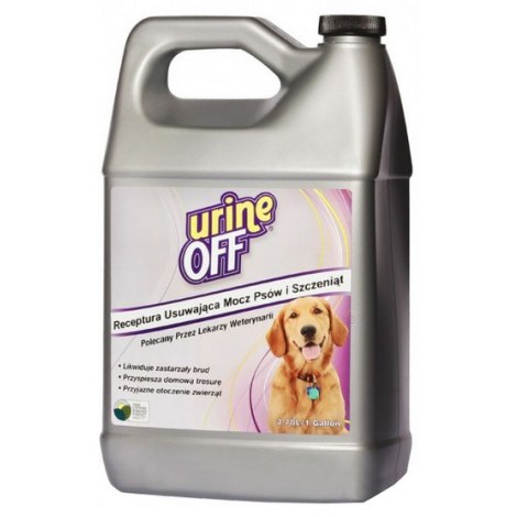 Urine Off Dog & Puppy Odor & Stain Remover - do usuwania plam moczu 3,78L