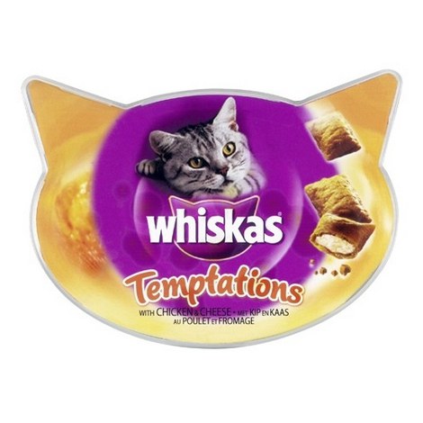 Whiskas Temptations Chicken & Cheese (kurczak i ser) 60g - 2