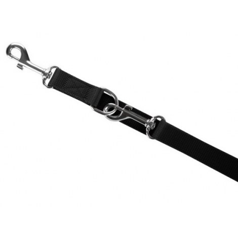 CHABA Smycz taśma regulowana M 16mm/260cm czarna - 2