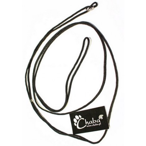 CHABA Smycz ringówka - 2,5mm czarna