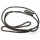 CHABA Smycz ringówka - 8mm czarna