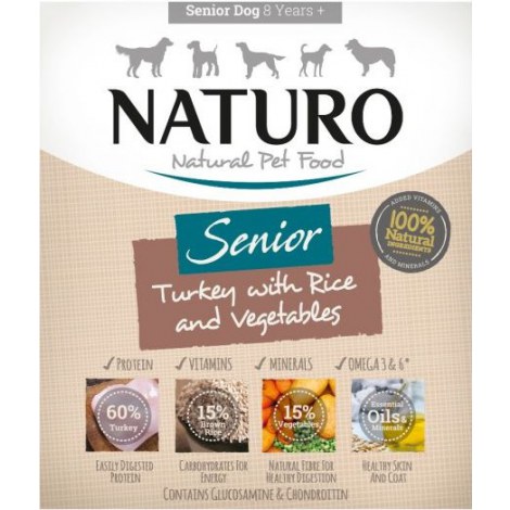 Naturo Senior indyk z ryżem i warzywami 400g