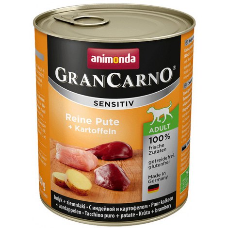 Animonda GranCarno Sensitiv Indyk + ziemniaki puszka 800g - 2