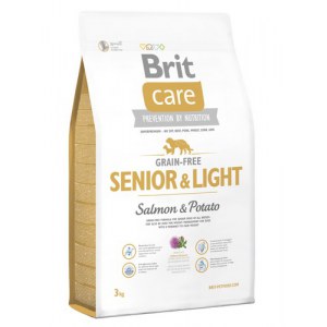 Brit Care Grain Free Senior & Light Salmon & Potato 3kg