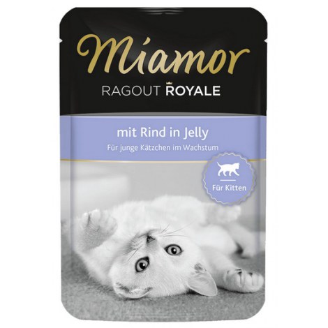Miamor Ragout Royale Kitten z Wołowiną w galaretce saszetka 100g - 2