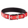 Dingo Obroża taśma polipropylenowa podwójnie zszywana 2,5cm/50cm czerwono-czarna - 2