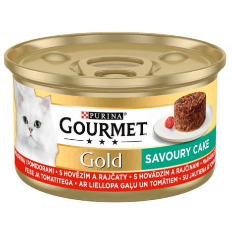 Gourmet Gold Savoury Cake z Wołowiną i pomidorami 85g - 2
