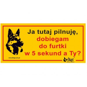 Dingo Tabliczka ostrzegawcza 