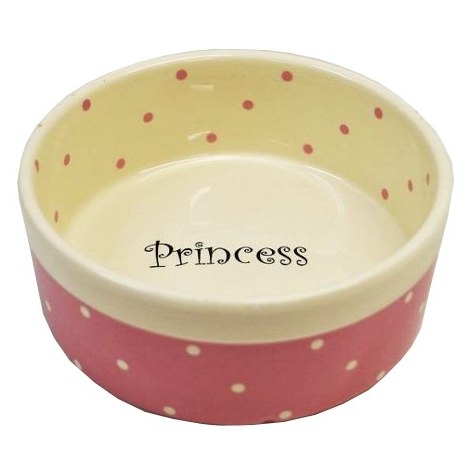Yarro/Moderna Miska ceramiczna Princess różowa 13x5,5cm [Y2722]