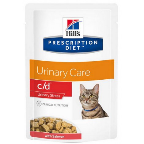 Hill's Prescription Diet c/d Feline Urinary Stress z łososiem saszetka 85g - 3