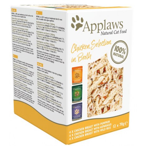 Applaws saszetki dla kota Chicken Selection Multi Pack 12x70g - 2
