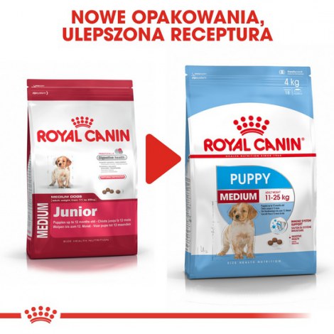 Royal Canin Medium Puppy karma sucha dla szczeniąt, od 2 do 12 miesiąca, ras średnich 4kg - 3