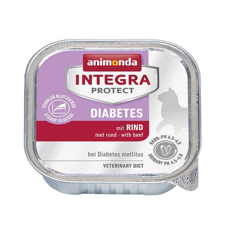 Animonda Integra Protect Diabetes dla kota - z wołowiną tacka 100g