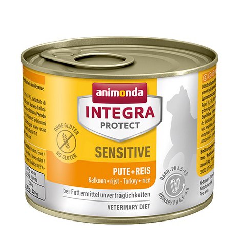 Animonda Integra Protect Sensitive dla kota - z indykiem i ryżem puszka 200g