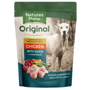 Natures Menu Pies - kurczak kaczka warzywa i ryż saszetka 300g