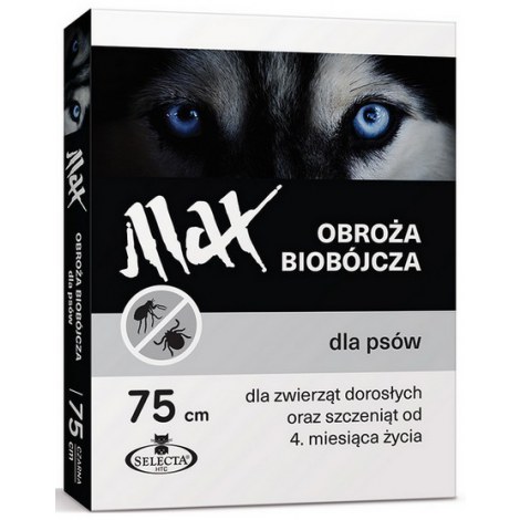 Selecta HTC Obroża Max biobójcza dla psa przeciw pchłom i kleszczom 75cm czarna [SE-7123] - 2