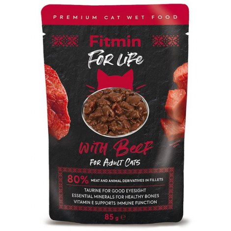 Fitmin Cat For Life Adult Beef saszetka 85g