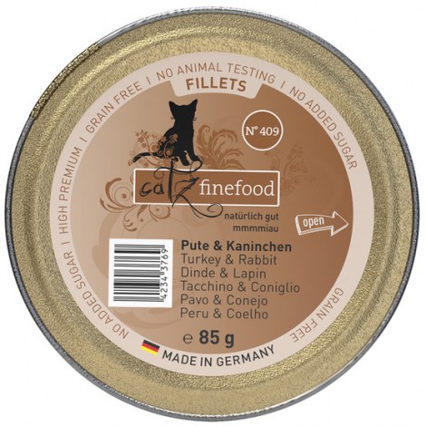 Catz Finefood Filety N.409 Indyk/Królik tacka 85g