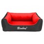Bimbay Pokrowiec do kanapy Minky r.3 - 100x80cm czarny-czerwony - 3