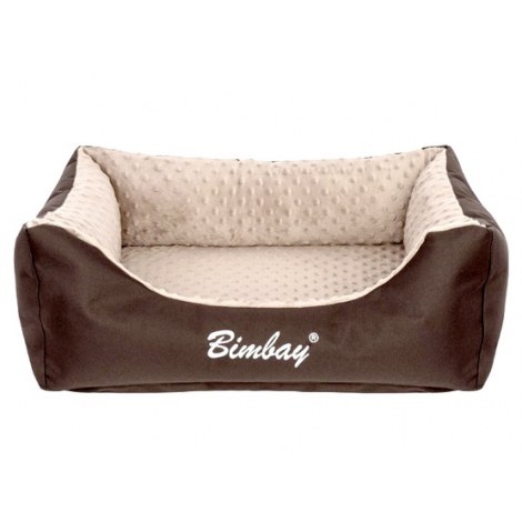 Bimbay Pokrowiec do kanapy Minky r.3 - 100x80cm brąz-beż - 2