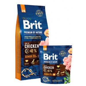 Brit Premium By Nature Senior S+M Small + Medium 1kg