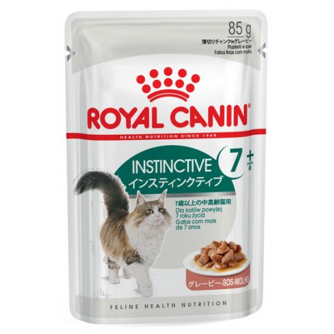 Royal Canin Instinctive +7 w sosie karma mokra dla kotów starszych, wybrednych saszetka 85g - 2