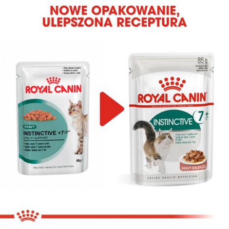 Royal Canin Instinctive +7 w sosie karma mokra dla kotów starszych, wybrednych saszetka 85g - 3