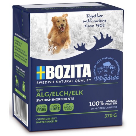 Bozita Dog Tetra Recart z łosiem w galaretce kartonik 370g