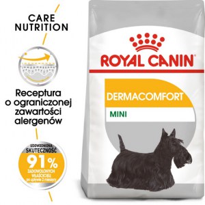 Royal Canin Mini Dermacomfort karma sucha dla psów dorosłych, ras małych o wrażliwej skórze skłonnej do podrażnień 1kg