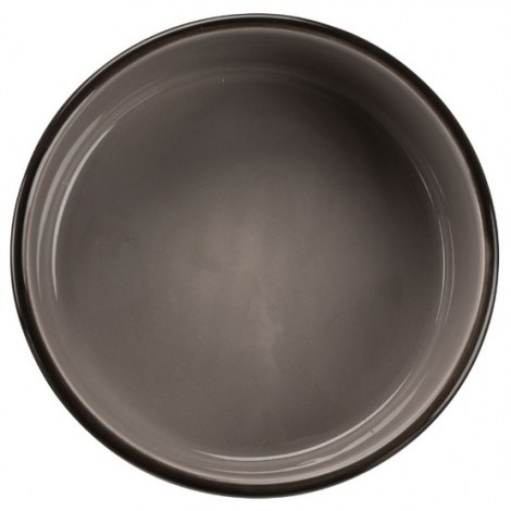 Trixie Miska ceramiczna czarna w szare łapki 0,3L/12cm [TX-24531] - 2
