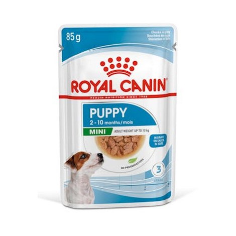 Royal Canin Mini Puppy karma mokra w sosie dla szczeniąt, od 2 do 10 miesiąca życia, ras małych saszetka 85g