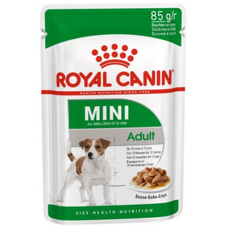 Royal Canin Mini Adult karma mokra w sosie dla psów dorosłych, ras małych saszetka 85g - 2
