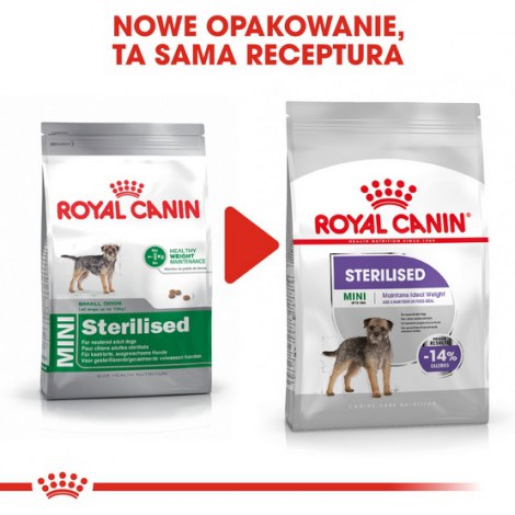 Royal Canin Mini Sterilised karma sucha dla psów dorosłych, ras małych, sterylizowanych 1kg - 3