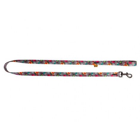 Dingo Smycz taśma pojedyncza Zebra 2cm/110cm