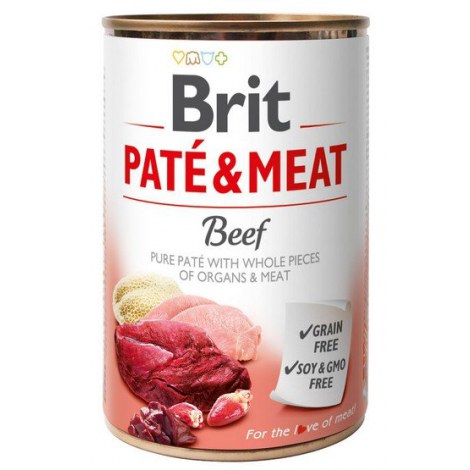 Brit Pate & Meat Dog Beef puszka 800g - 2