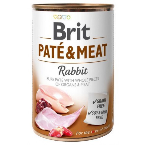 Brit Pate & Meat Dog Rabbit puszka 800g - 2