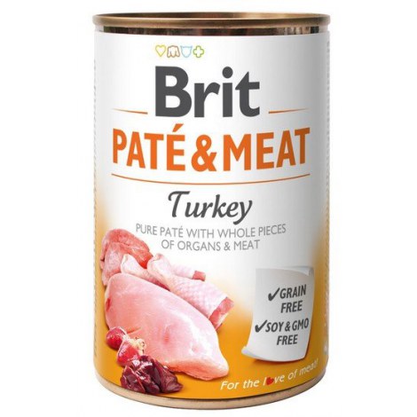 Brit Pate & Meat Dog Turkey puszka 800g - 2