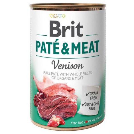 Brit Pate & Meat Dog Venison puszka 800g - 2