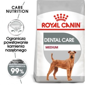 Royal Canin Medium Dental Care karma sucha dla psów dorosłych ras średnich redukująca kamień nazębny 3kg
