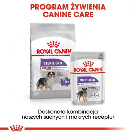 Royal Canin Medium Sterilised karma sucha dla psów dorosłych, ras średnich, sterylizowanych 3kg - 6